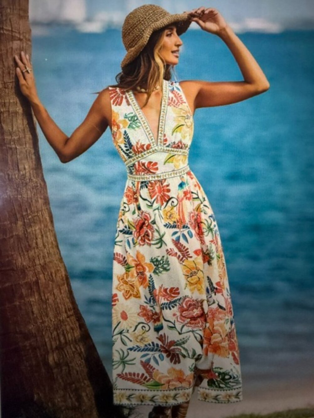 Sabrina Tropical Maxi Dress